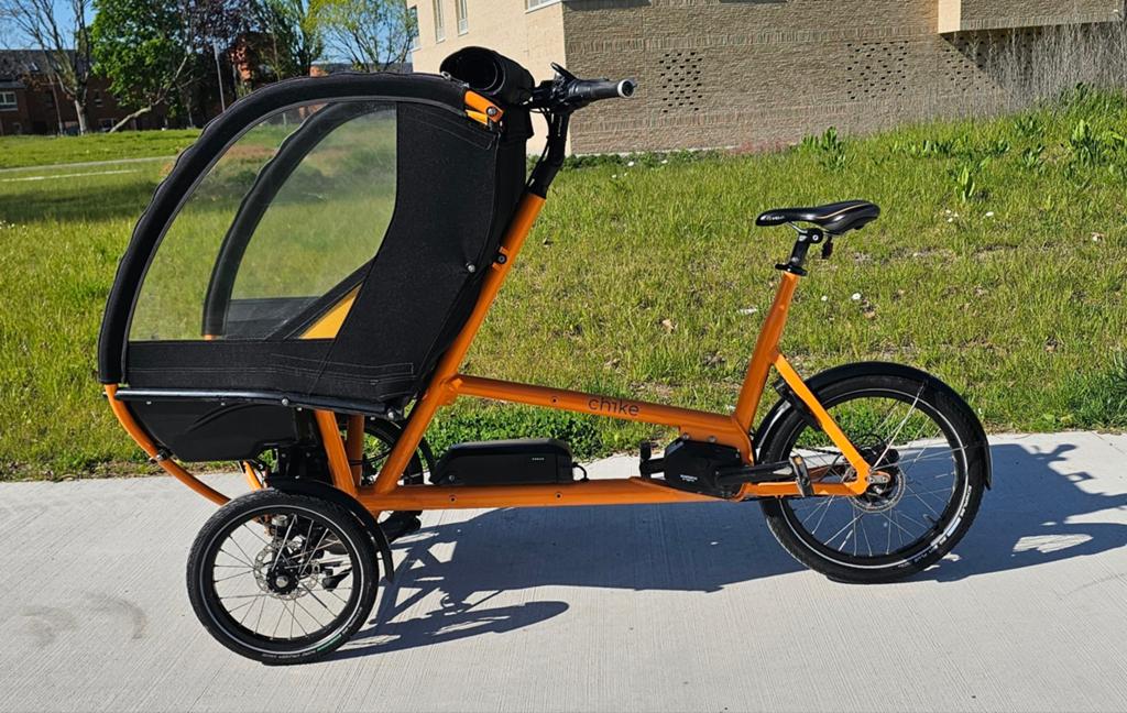 Chike elektrische bakfiets met middenmotor Levering mogelijk, Enlèvement, Comme neuf, Électrique