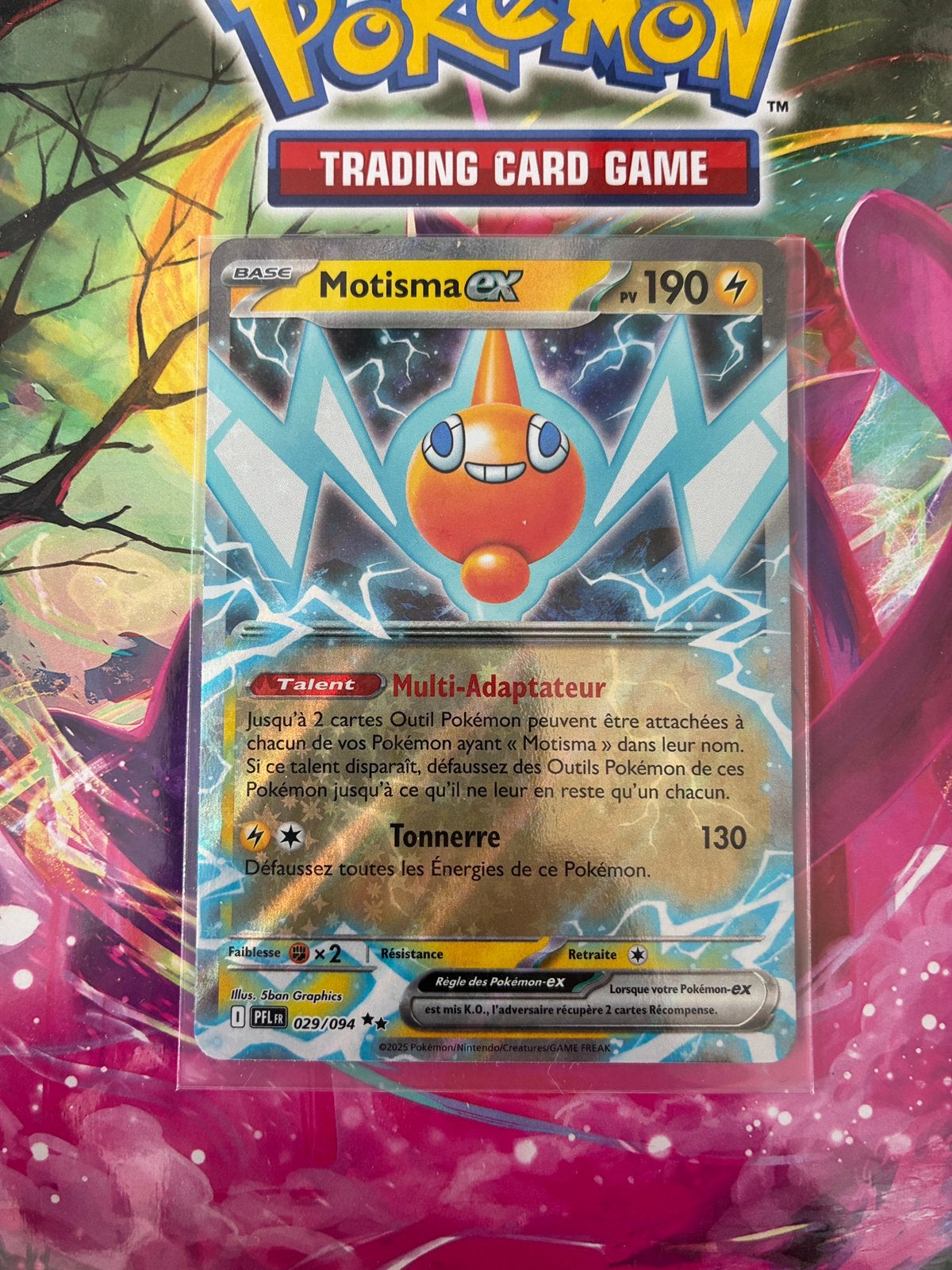 Carte Pokémon Motisma ex 029/094, Enlèvement, Comme neuf
