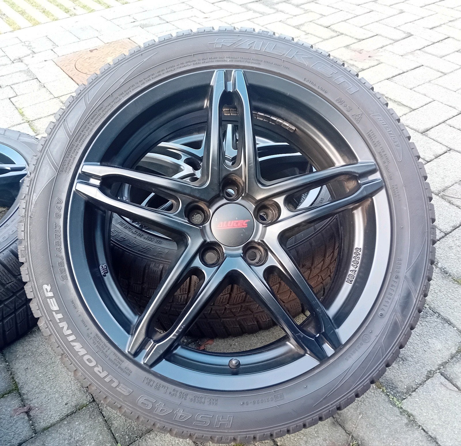 Winterbanden velgen alu Mercedes SLC SLK 17inch 5&7mm ❄️, Enlèvement