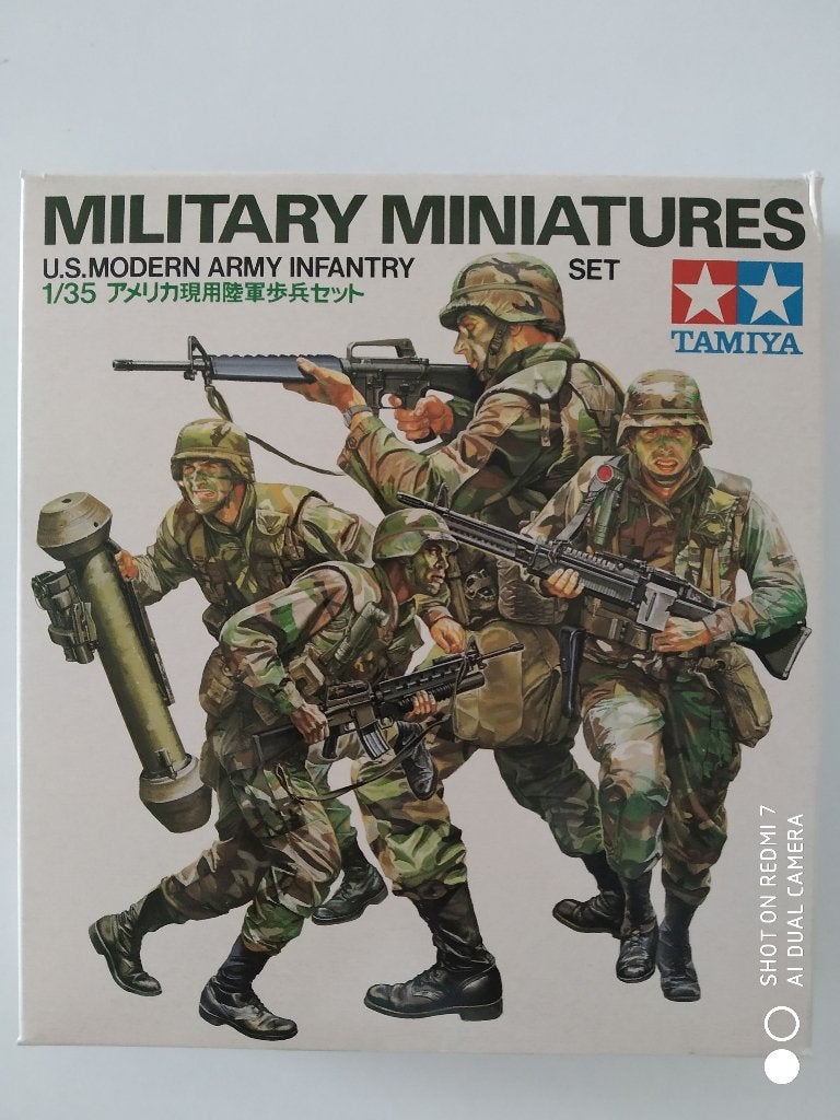 TAMIYA U.S. MODERN ARMY INFANTRY SET 1/35 gloednieuw., Ophalen of Verzenden, Nieuw, 1:35 tot 1:50, Figuur of Figuren