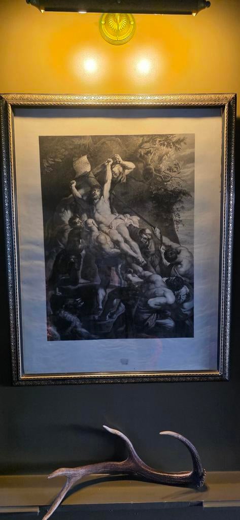 Gravure 19de eeuw, Antiquités & Art, Art | Peinture | Classique, Enlèvement