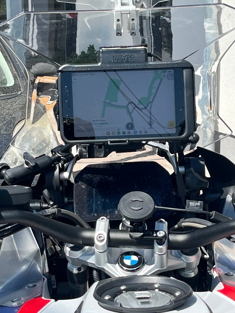 Système de navigation BMW Moto avec tablette Samsung, Motos, Enlèvement ou Envoi, Comme neuf