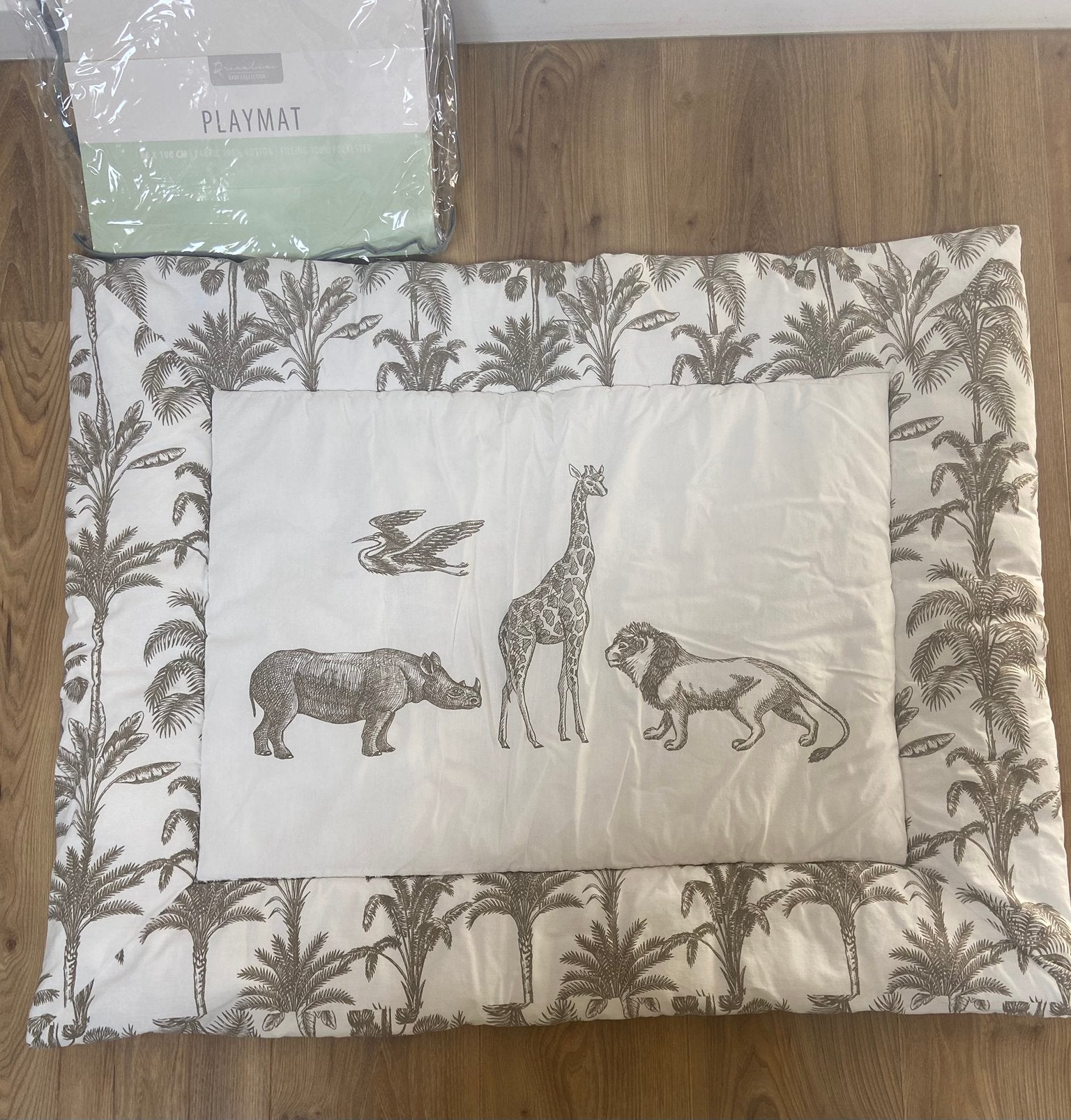 Boxkleed parkmat of speelmat safari 80 x 100 cm, Kinderen en Baby's, Ophalen of Verzenden, Gebruikt, Rechthoekig, Boxkleed