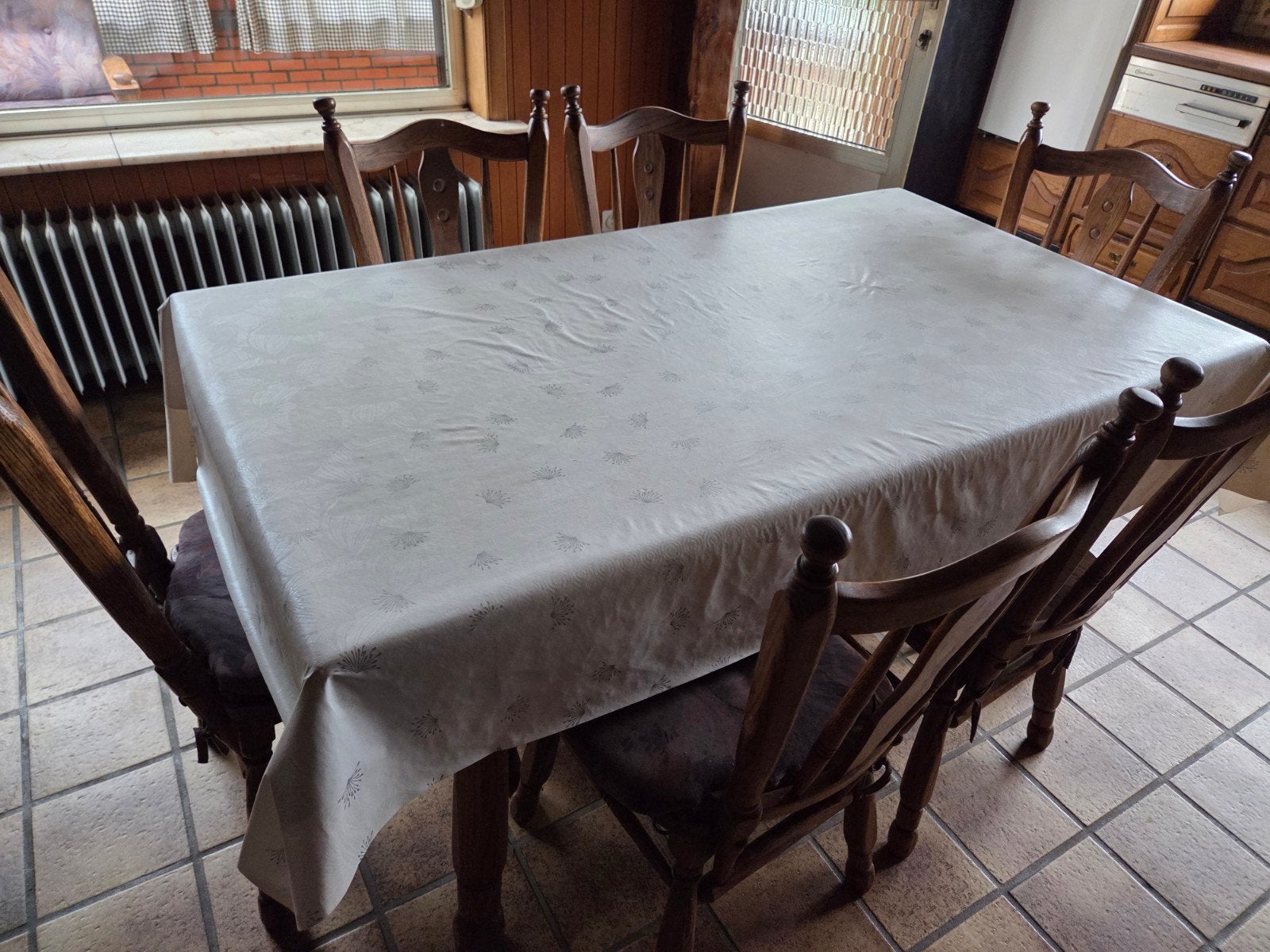 Keukentafel en 6 stoelen, Ophalen