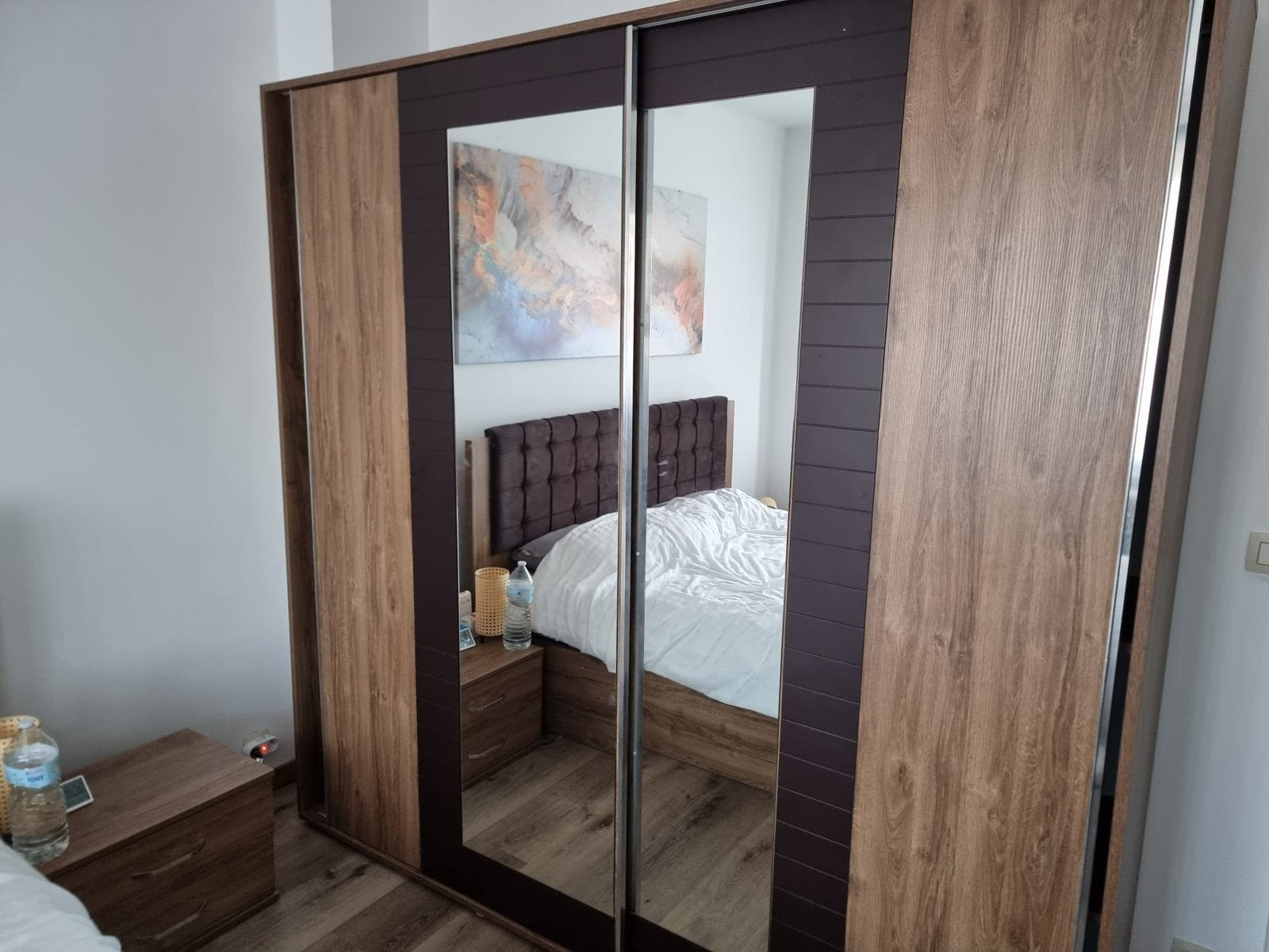 Garde robe 2 portes en bois, Avec porte(s), 200 cm ou plus, Enlèvement, Utilisé