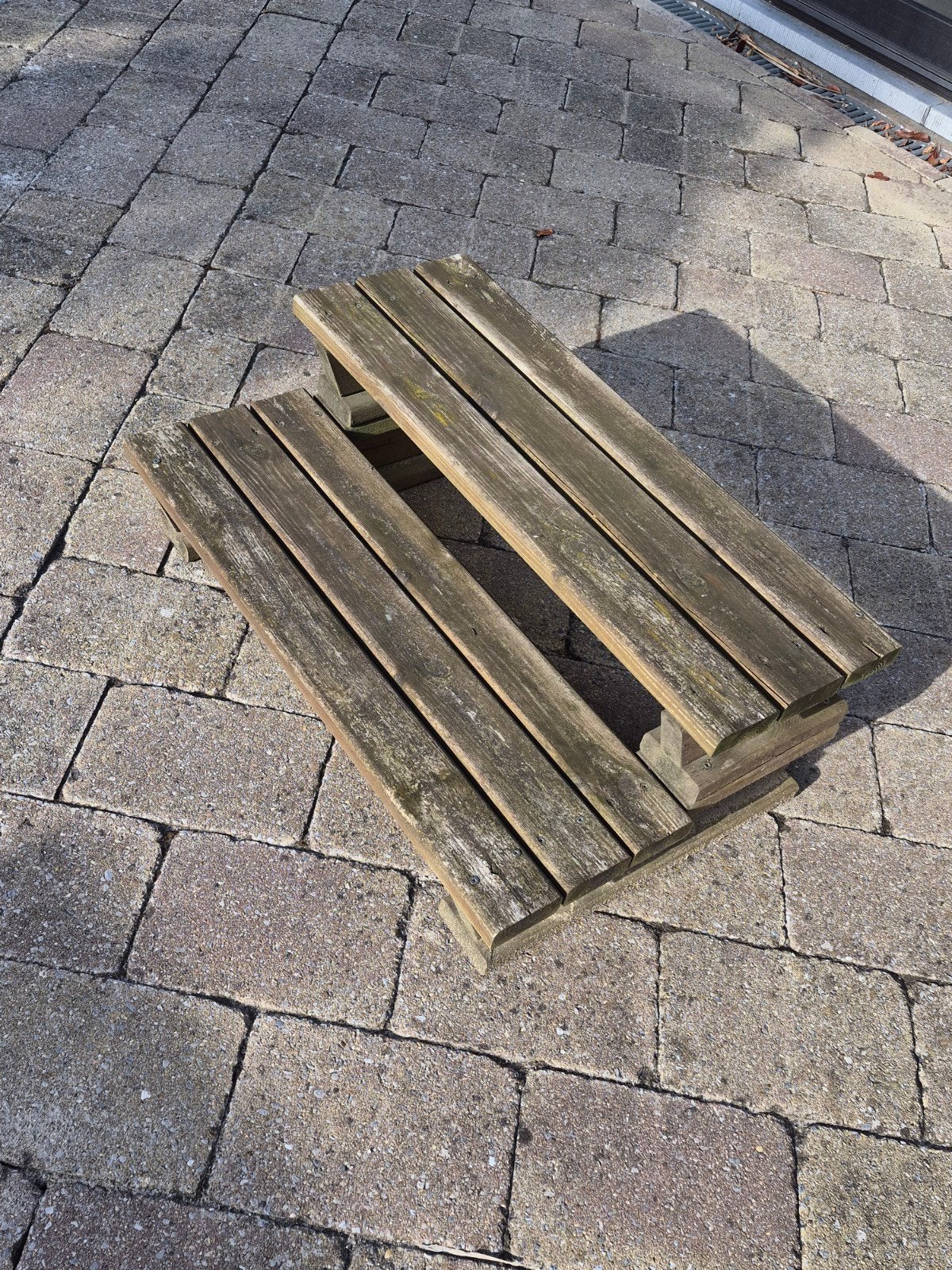Houten trapje, Jardin & Terrasse, Terrasses, Enlèvement, Utilisé, Bois