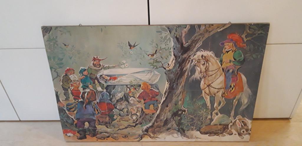 Vintage kader sneeuwitje, Antiek en Kunst, Antiek | Speelgoed, Ophalen of Verzenden