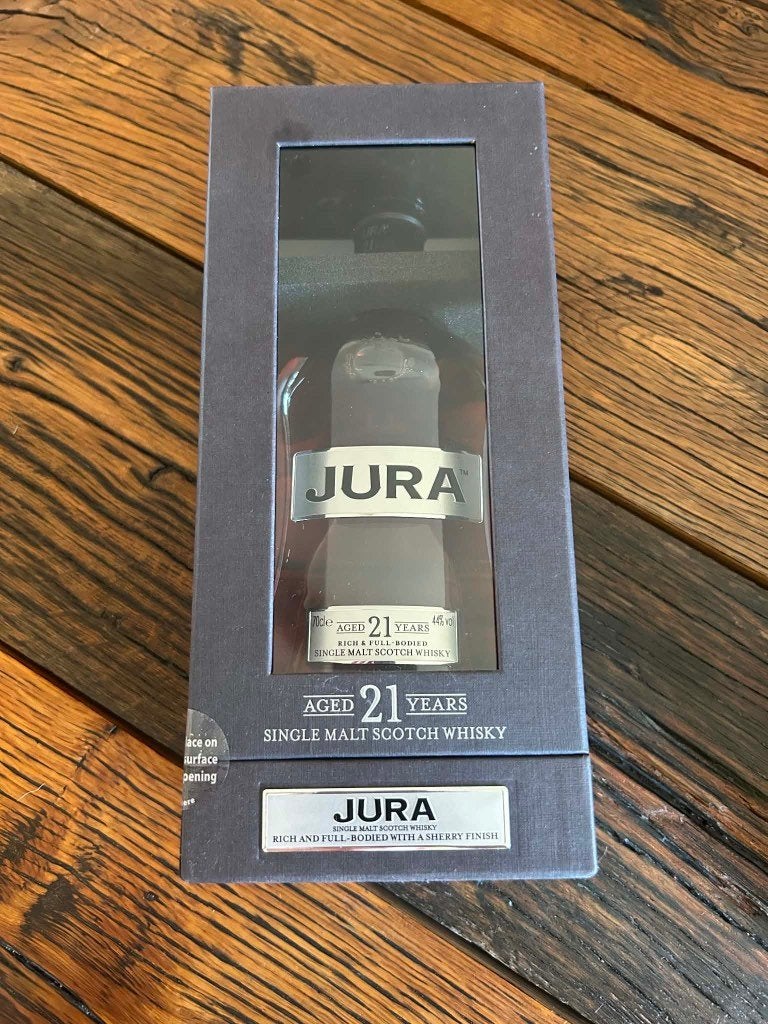 Jura aged 21 years Rich and full-bodied whisky, Divers, Enlèvement