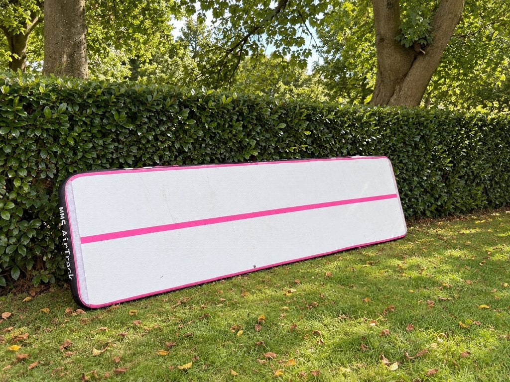 MMS AirTrack turnmat – 4x1m, Sport en Fitness, Turnen, Ophalen, Gebruikt, Roze, Materiaal