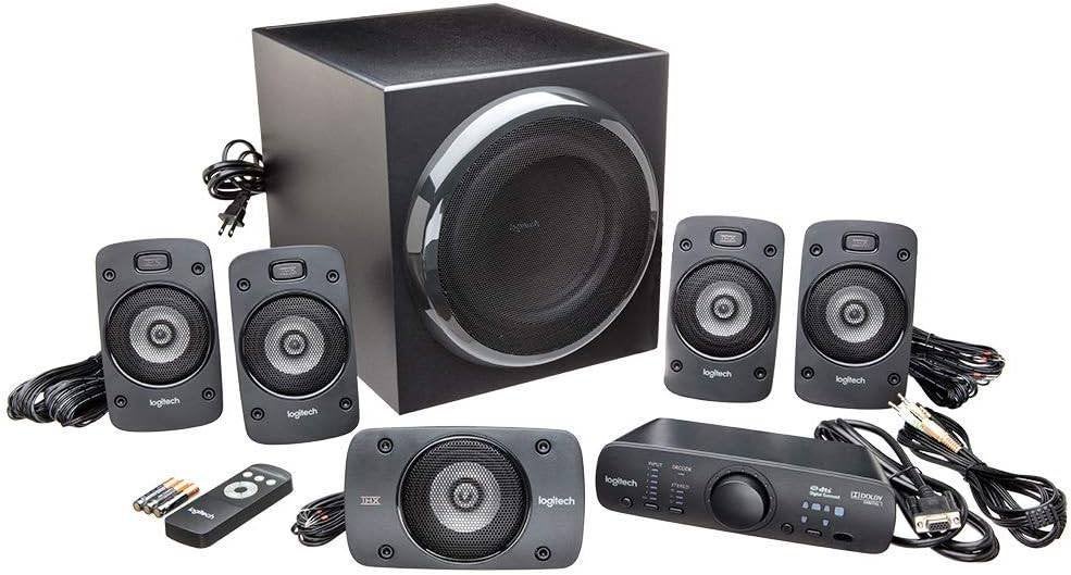Logitech Z906 5.1 Surround Sound speakerset (zwart), TV, Hi-fi & Vidéo, Ensembles home-cinéma, Autres marques, Comme neuf, Autres lecteurs