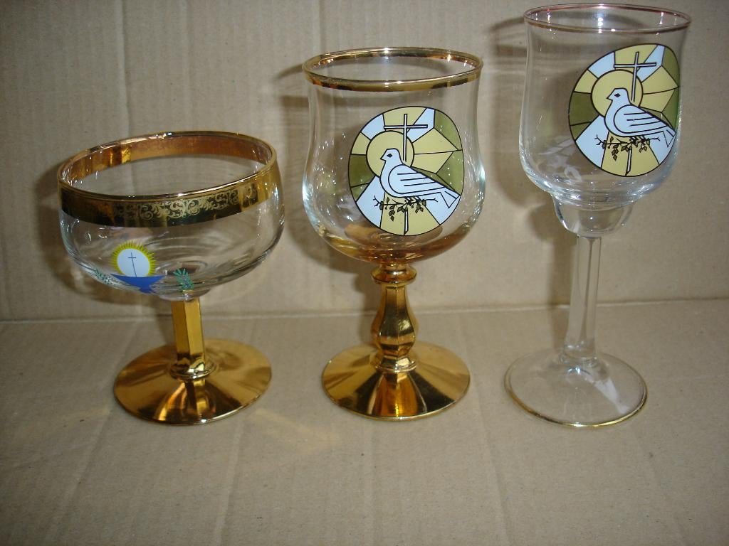 communie glas, Verzamelen, Ophalen, Zo goed als nieuw, Borrel- of Shotglas
