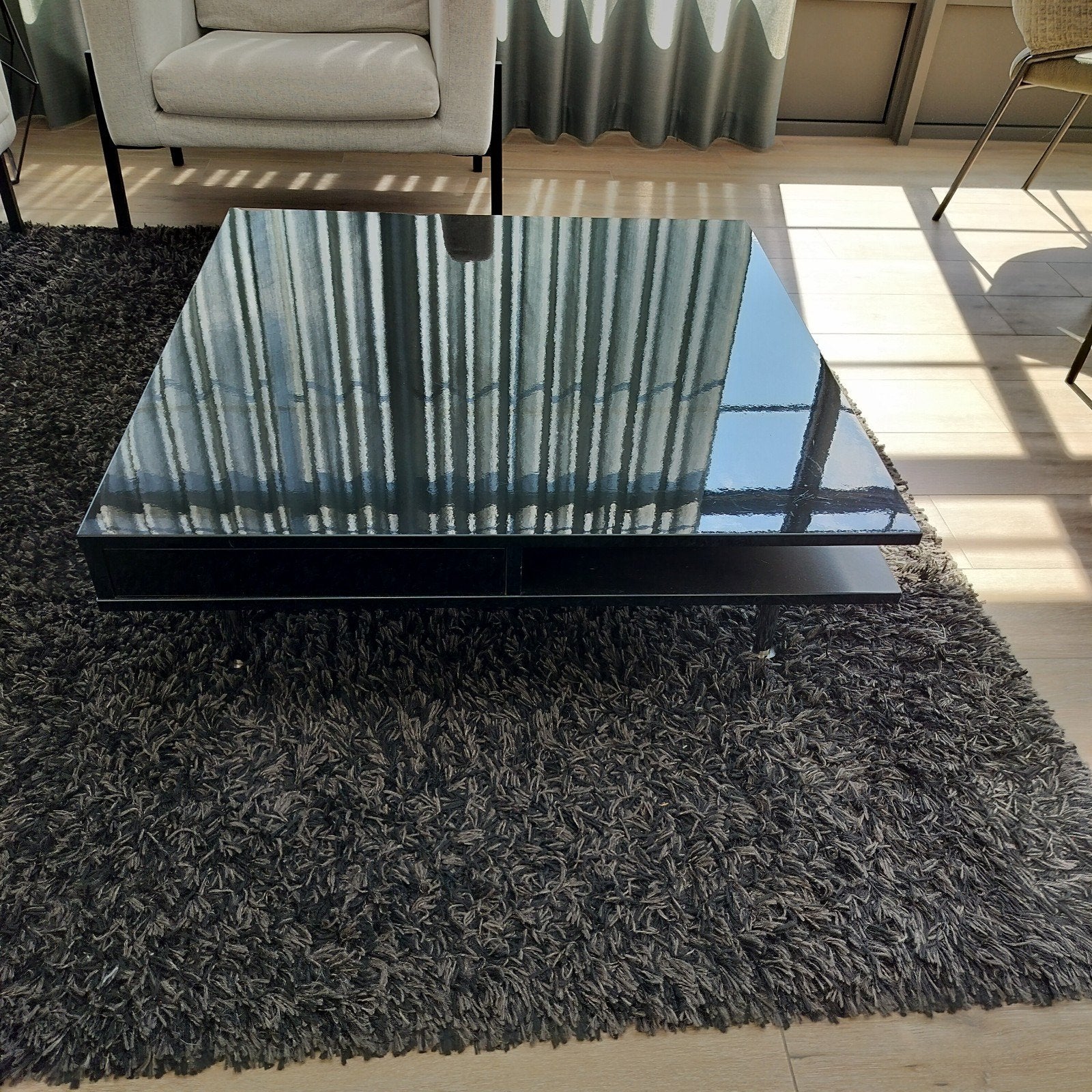 salontafel Ikea zwart, Huis en Inrichting, Tafels | Salontafels, Ophalen