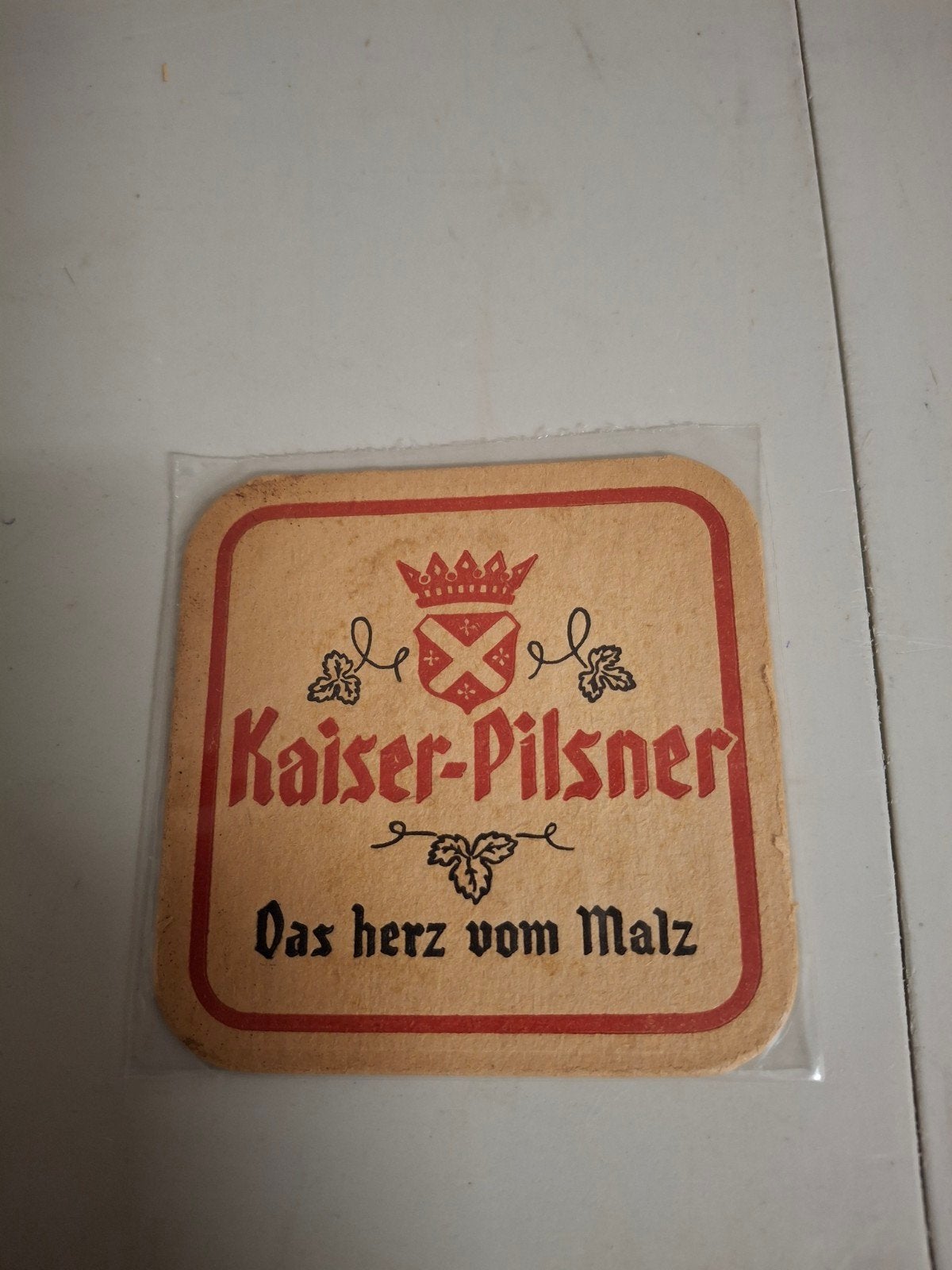 oud bierviltje kaiser pilsner capoen sinaai, Verzamelen, Ophalen of Verzenden