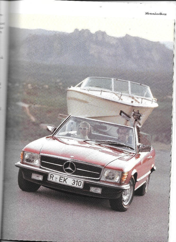 MERCEDES SL,  1981, Boeken, Ophalen of Verzenden, Zo goed als nieuw, Mercedes