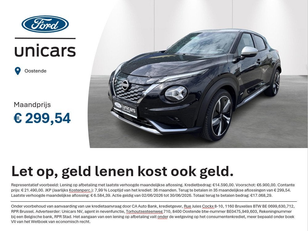 Nissan Juke 1.6 Hybrid 145 N-Design, Stof, 750 kg, 4 cilinders, 1600 cc