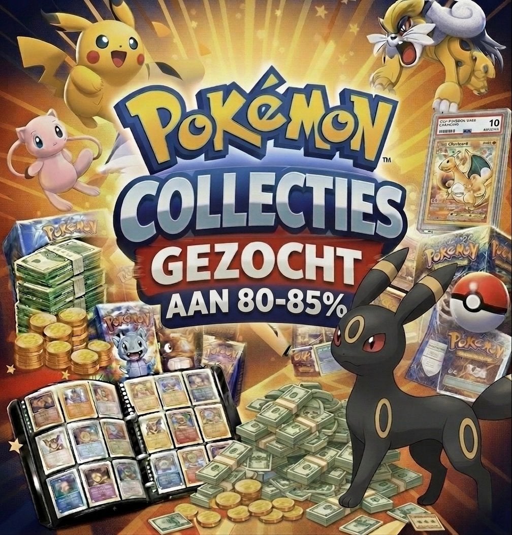 GEZOCHT! Pokemon collecties! Aan 80-85%!! BESTE PRIJS, Hobby en Vrije tijd, Ophalen of Verzenden, Zo goed als nieuw