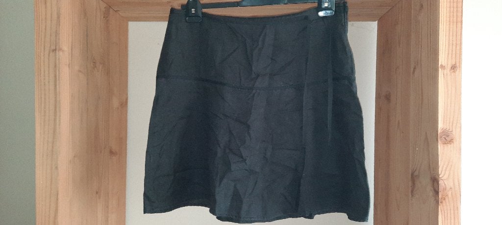 Mooie linnen rok maat 44, H&M, Zwart, Maat 42/44 (L), Ophalen of Verzenden