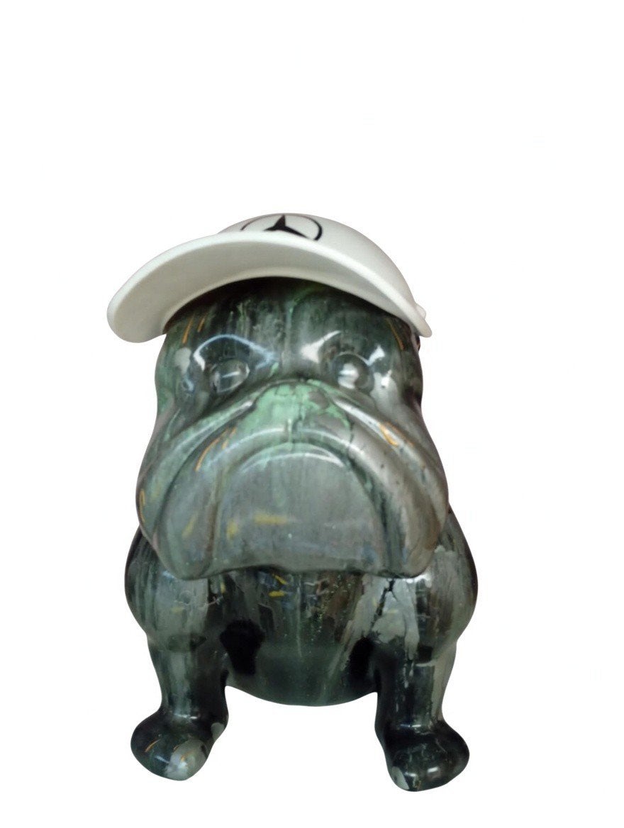 Kunstwerk Bulldog ode aan Mercedes Petronas, Ophalen of Verzenden