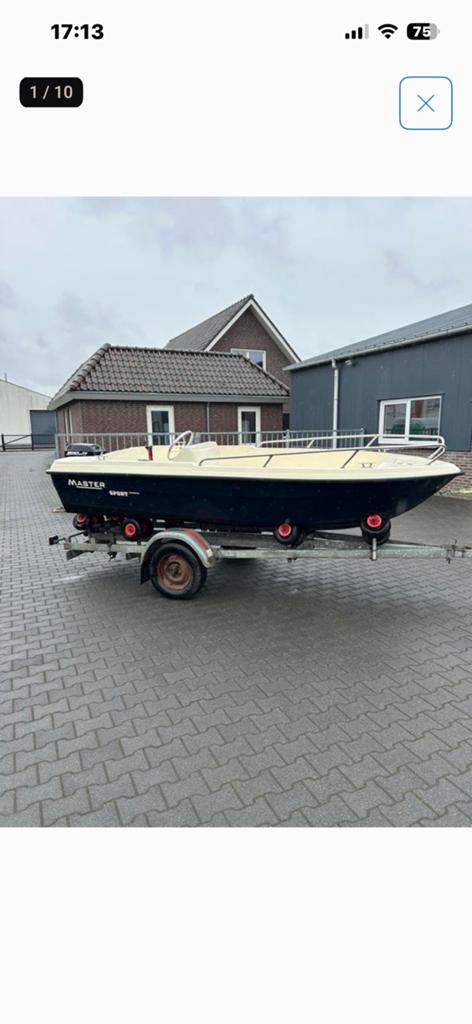 Console boot Master 410. Zonder motor., Watersport en Boten, Vis- en Consoleboten, Zo goed als nieuw, Ophalen of Verzenden