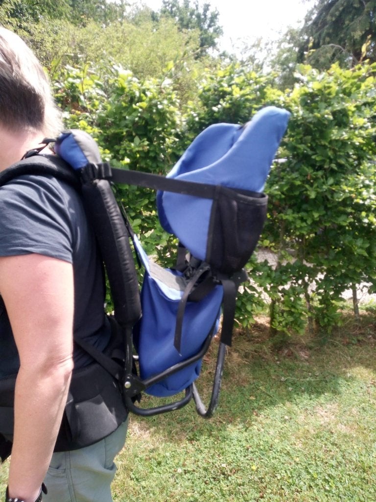 kinderdrager voor trekking, draagzak, merk vaude, Kinderen en Baby's, Babydragers en Draagdoeken, Gebruikt, Overige typen, Rug