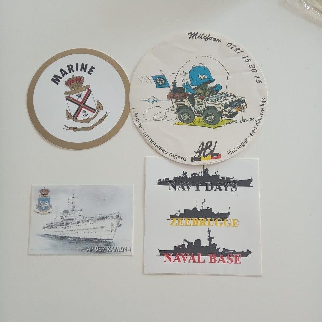 STICKERS LOT MARINE, Ophalen of Verzenden, Marine