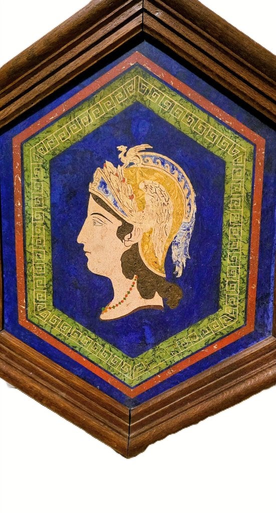Stenen paneel in kader., Antiek en Kunst, Ophalen of Verzenden