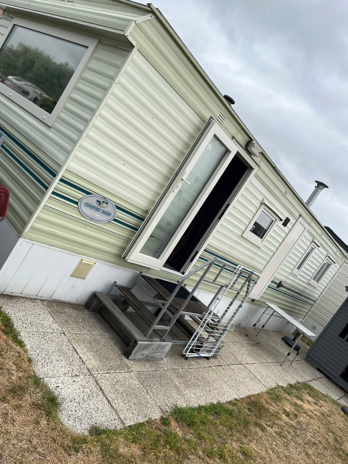 Maison mobile à vendre à De Haan, Caravanes & Camping, Caravanes résidentielles, jusqu'à 6, Enlèvement