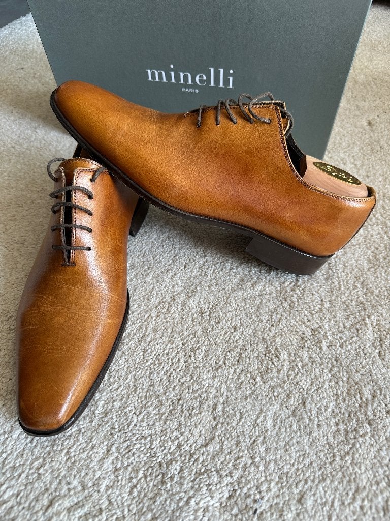 Minelli, chaussures de ville, 42, Minelli, Chaussures à lacets, Comme neuf, Brun