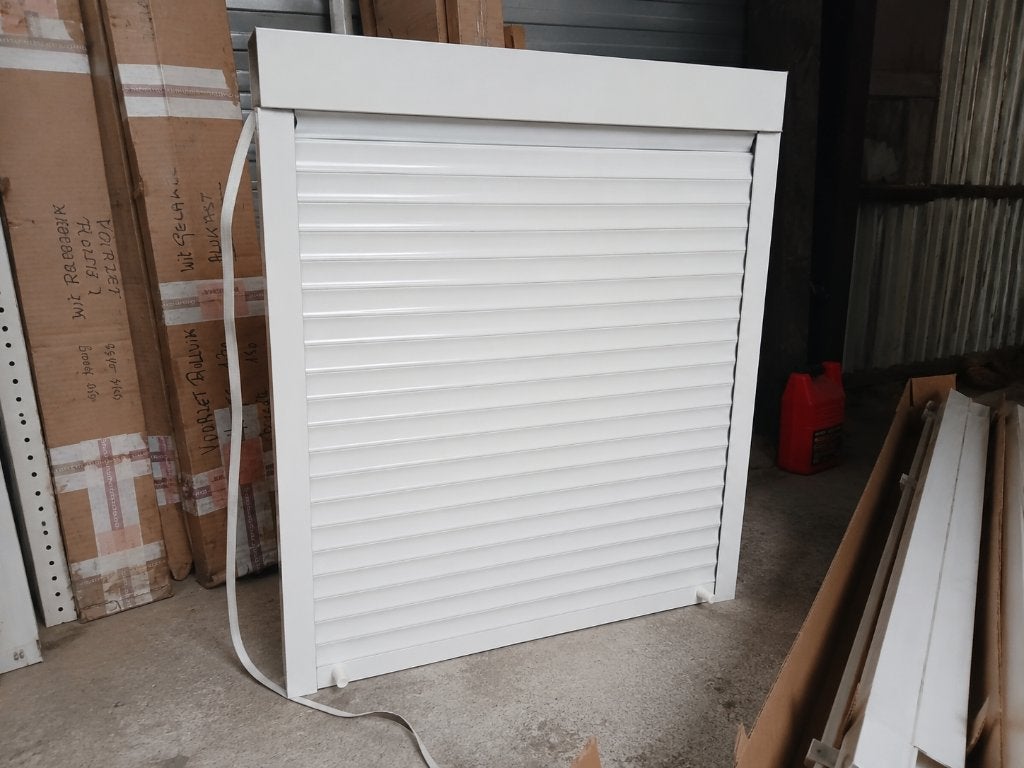 Ongebruikte aluminium voorzetrolluiken – nu €40/stuk, Ophalen, 100 tot 150 cm, Zo goed als nieuw, Wit
