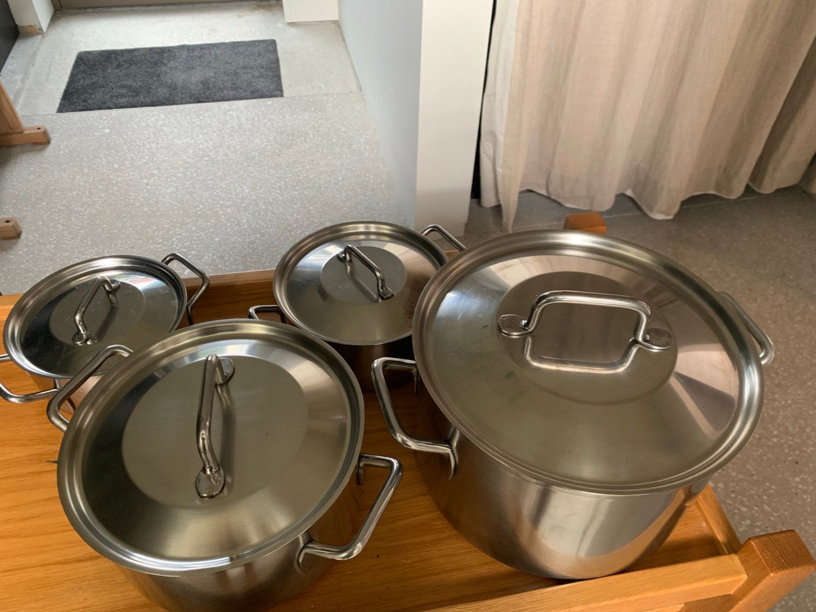 Potten en pannen, Met deksel, Ophalen, Gebruikt, Inox