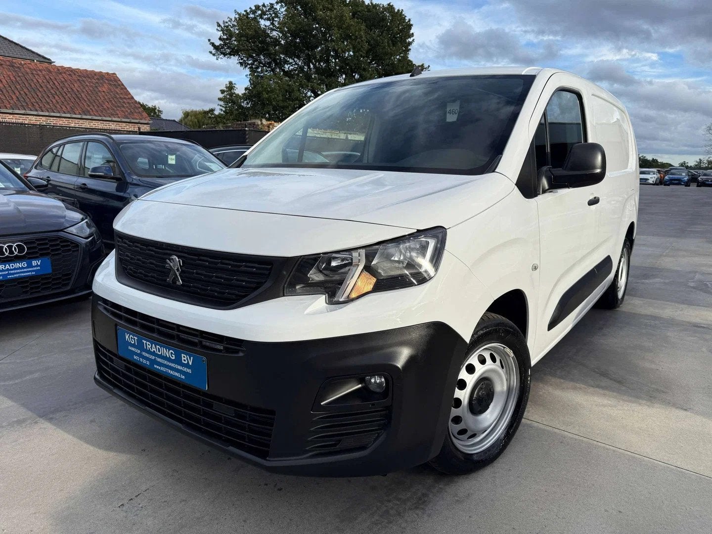 Peugeot Partner 1.5 BLUEHDI 102PK L2 BLUETOOTH PDC A/C CARPA, Auto's, Stof, Gebruikt, 4 cilinders, Wit