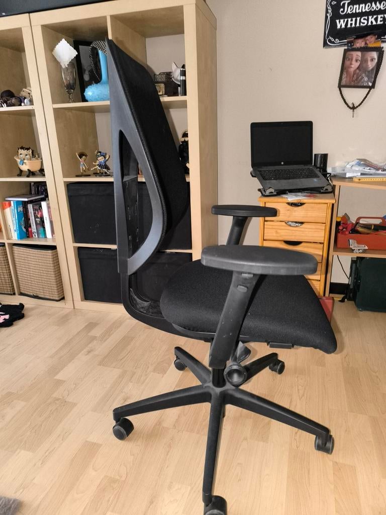 Chaise de bureau Giroflex 353 Noire, Maison & Meubles, Chaises de bureau, Chaise de bureau, Enlèvement
