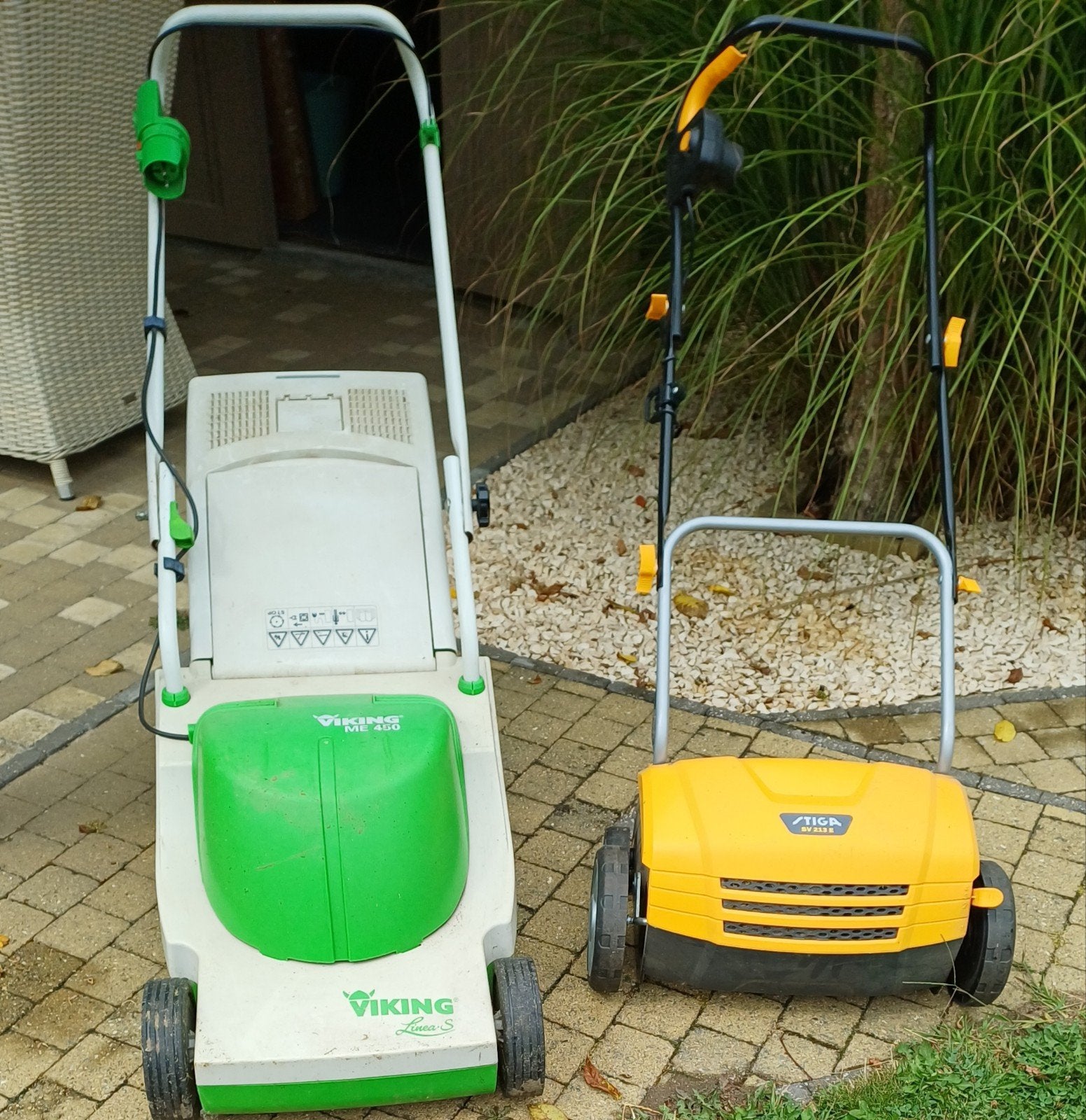 Gras en verticuteermachine, Tuin en Terras, Ophalen, Gebruikt, Elektrische grasmaaier