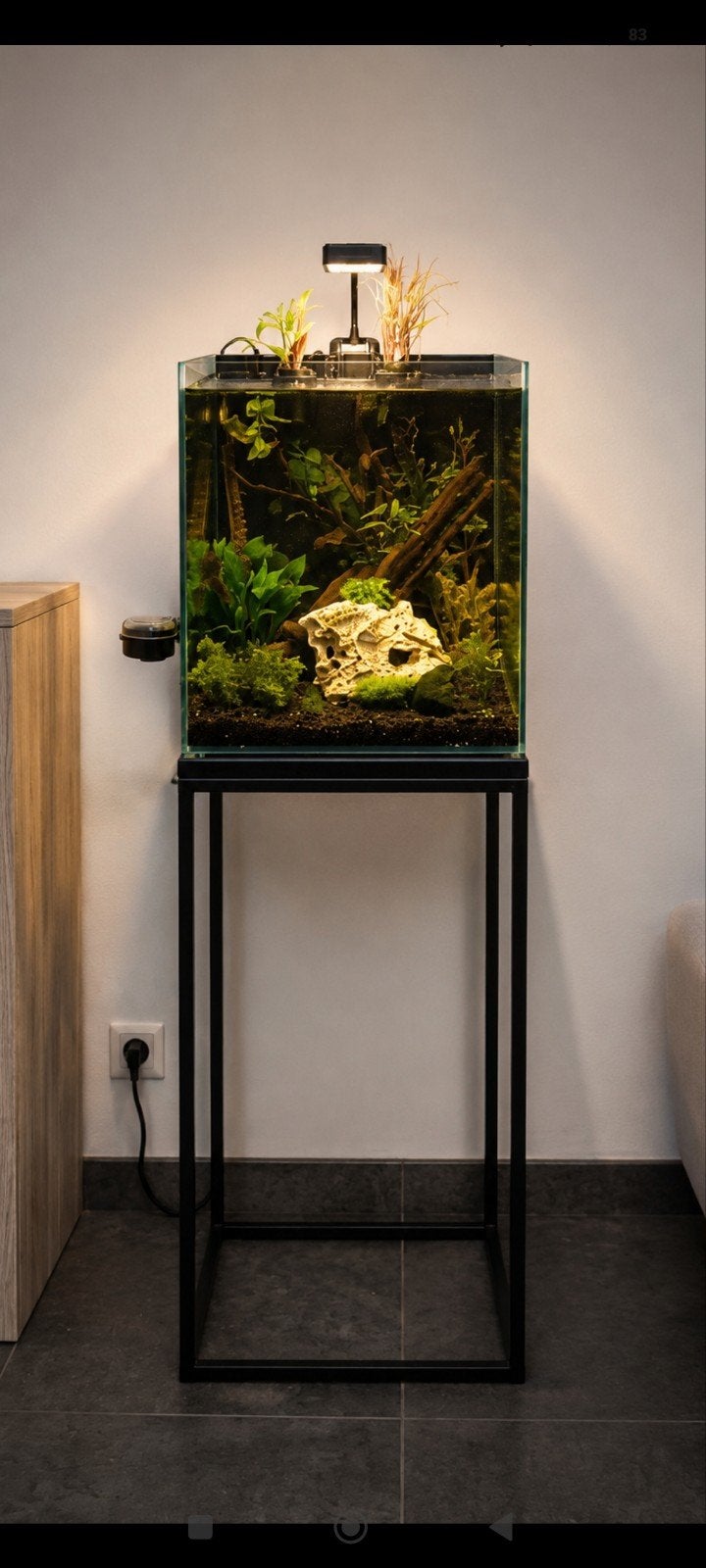 aqarium 50l met standaard, Dieren en Toebehoren, Ophalen, Zo goed als nieuw