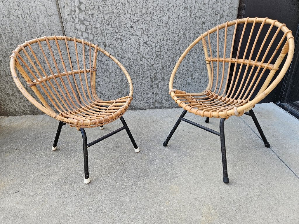 Chaise en rotin 'Coquille' - Modèle enfant, Enlèvement
