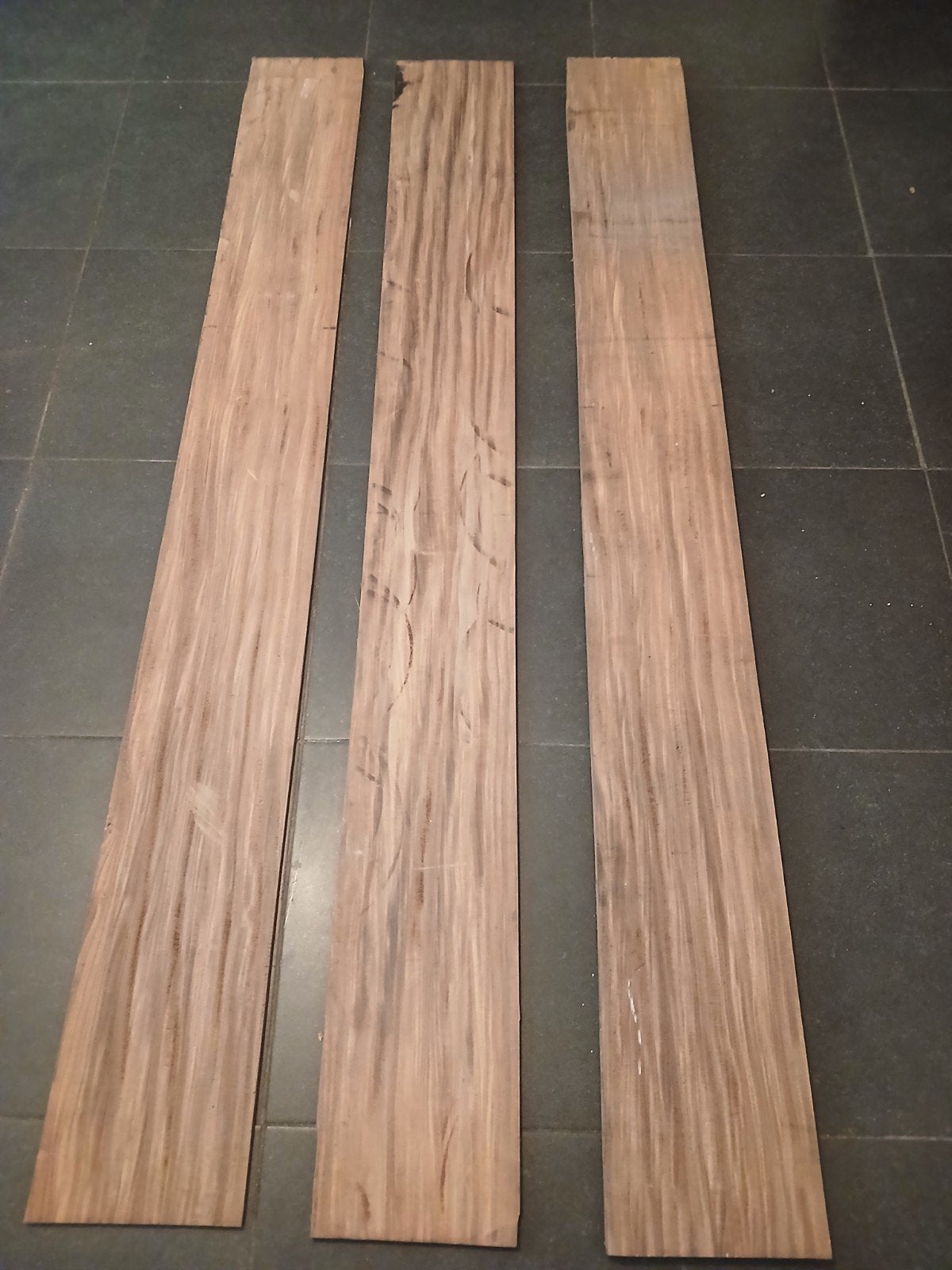 4 massieve Afromozia-planken (teak), 10 mm dik, Ophalen