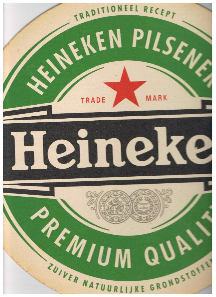 BIERVILTJE EXTRA GROOT HEINEKEN, Verzenden, Nieuw, Viltje(s), Heineken