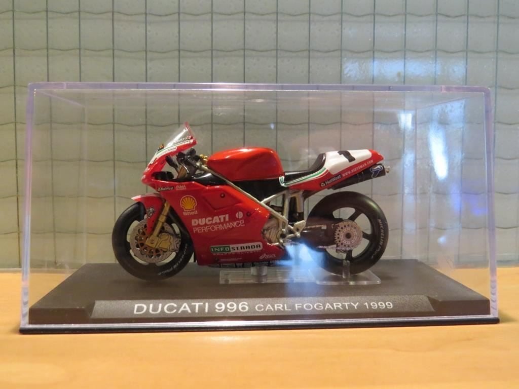 Carl Fogarty Ducati 996 1999 1:24, Ophalen of Verzenden, Nieuw, Motor, Overige merken