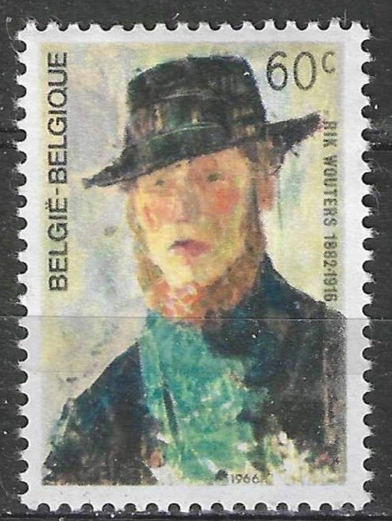Belgique 1966 - Yvert/OBP 1384 - Rik Wouters (PF), Envoi, Non oblitéré, Neuf, Art