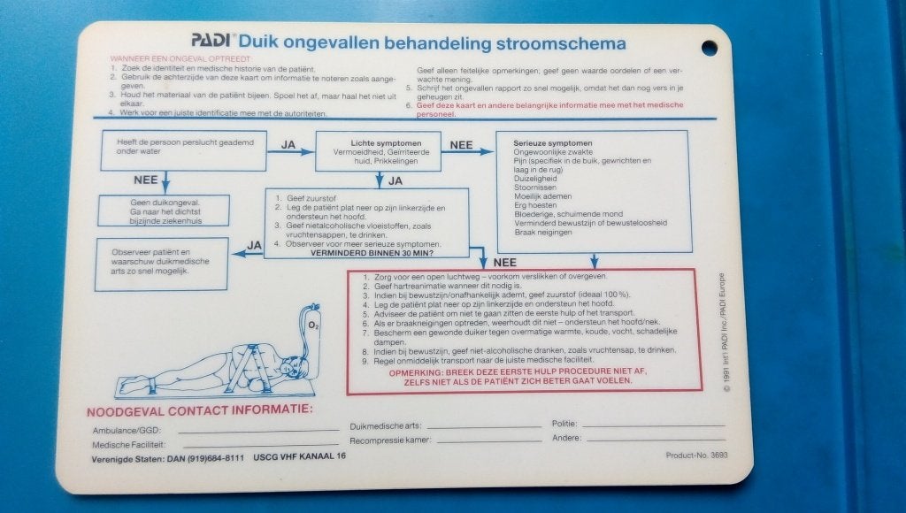 PADI Accident management, Ophalen