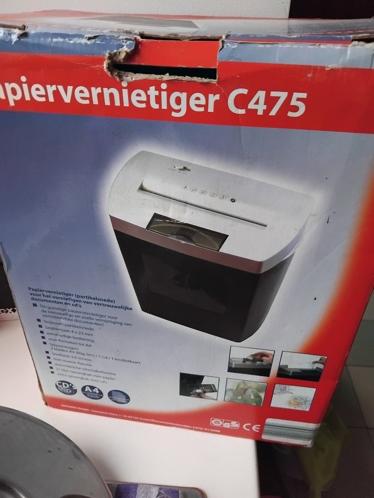 Papier versnipperaar, Diversen, Ophalen, Gebruikt