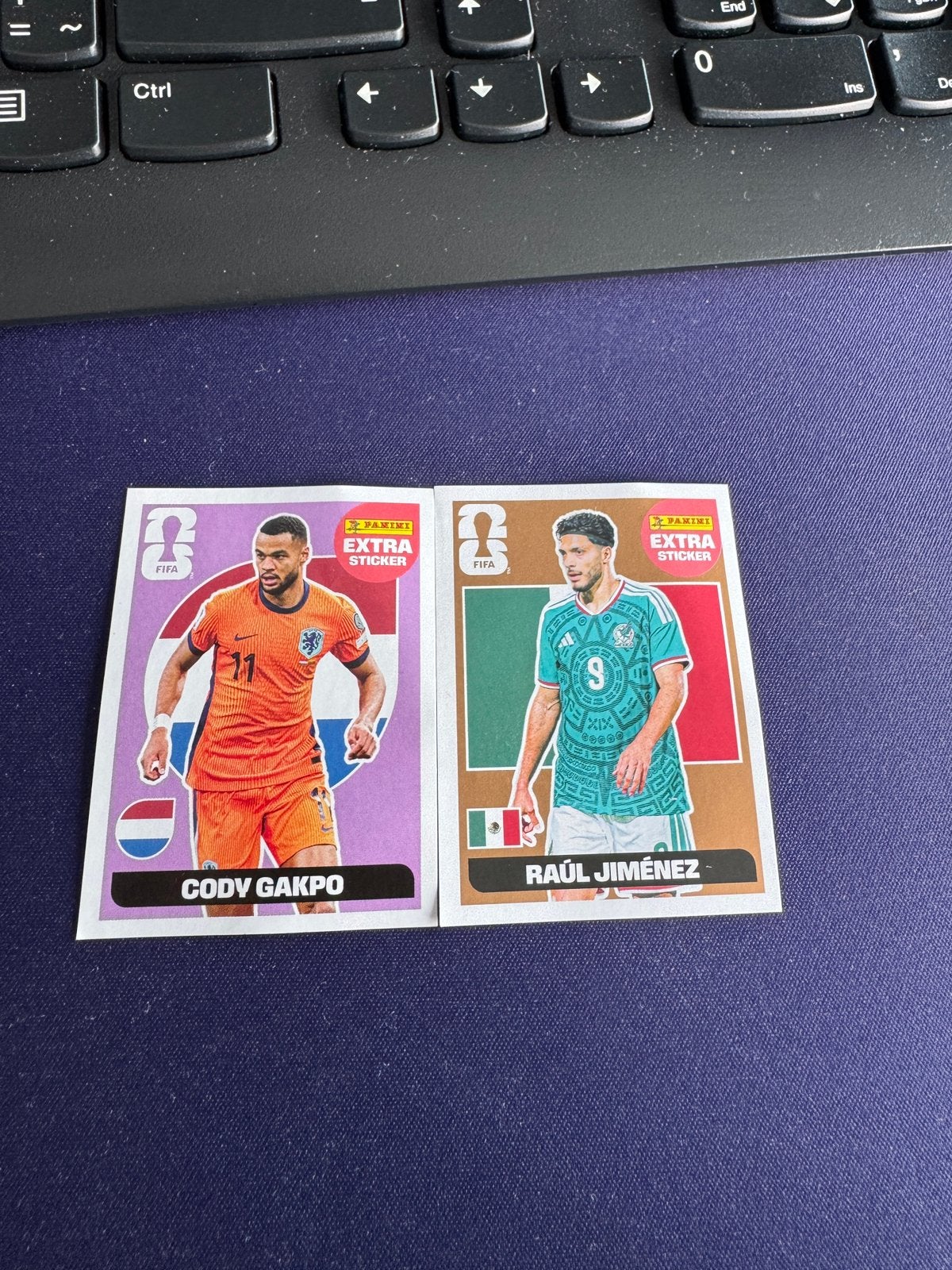 Gakpo & Jiménez panini card, Ophalen of Verzenden, Zo goed als nieuw