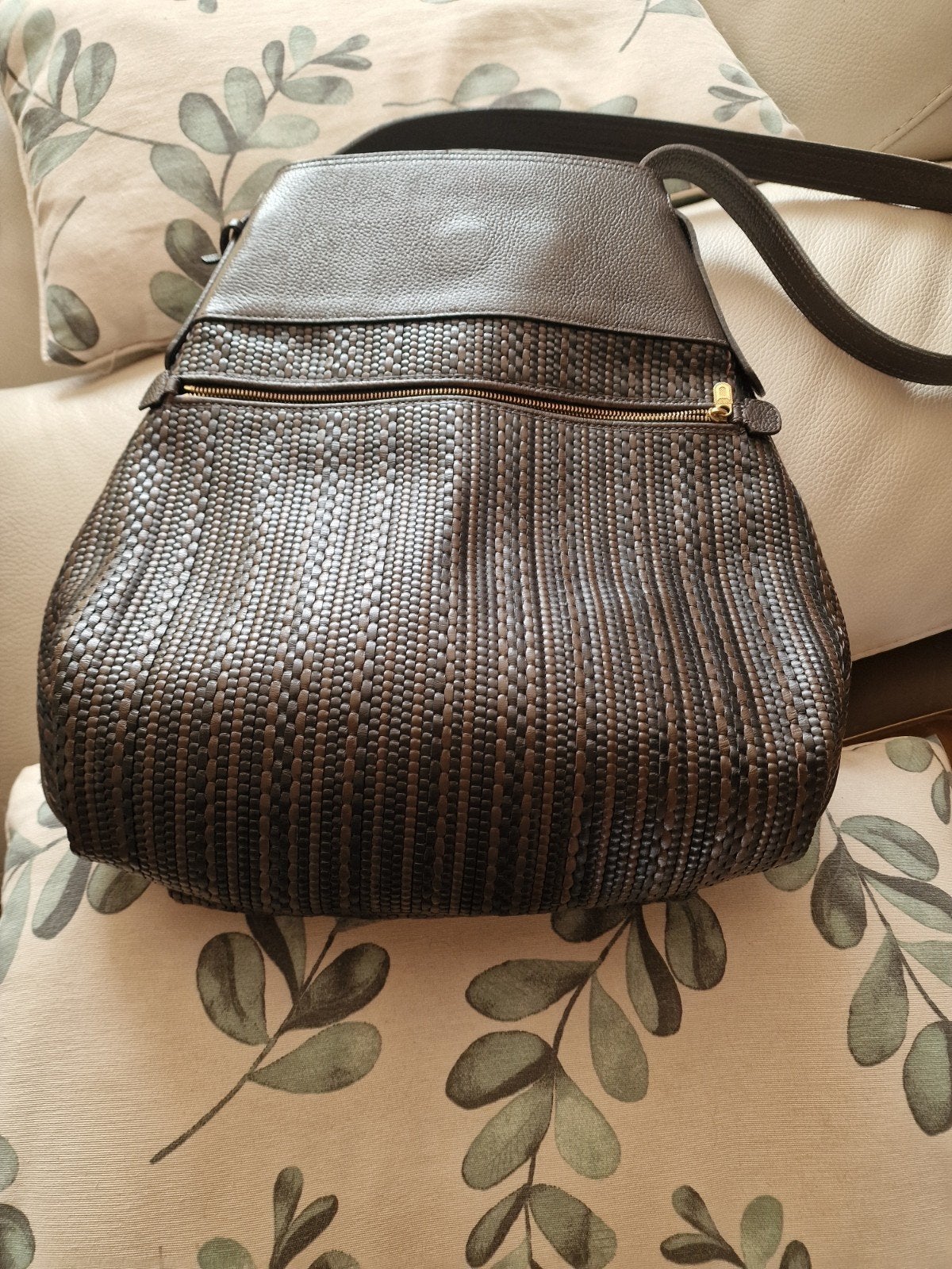 Delvaux handtas zwart/ bruin, Handtassen en Accessoires, Ophalen, Zo goed als nieuw, Zwart, Handtas