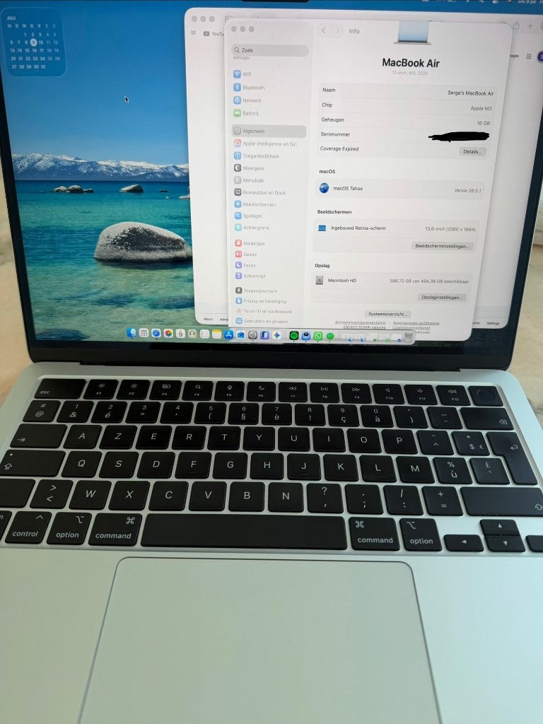 MacBook Air M3 16Gb ram 512GB SSD, Computers en Software, 13 inch, 512 GB, Ophalen of Verzenden, Zo goed als nieuw