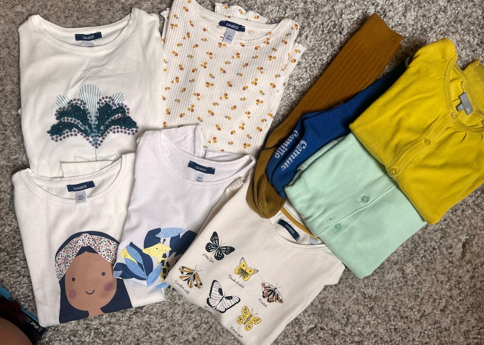 Setje zomerkleding meisjes 122/128, Kinderen en Baby's, Babykleding | Baby-kledingpakketten, Zo goed als nieuw, Ophalen of Verzenden