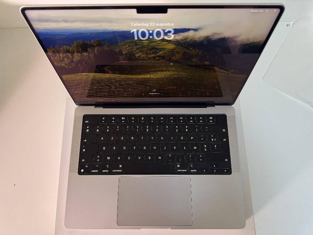 Apple MacBook Pro 14" M3 (2023) 8 Go 512 Go AZERTY Argent, 512 GB, Comme neuf, Azerty, 8 GB
