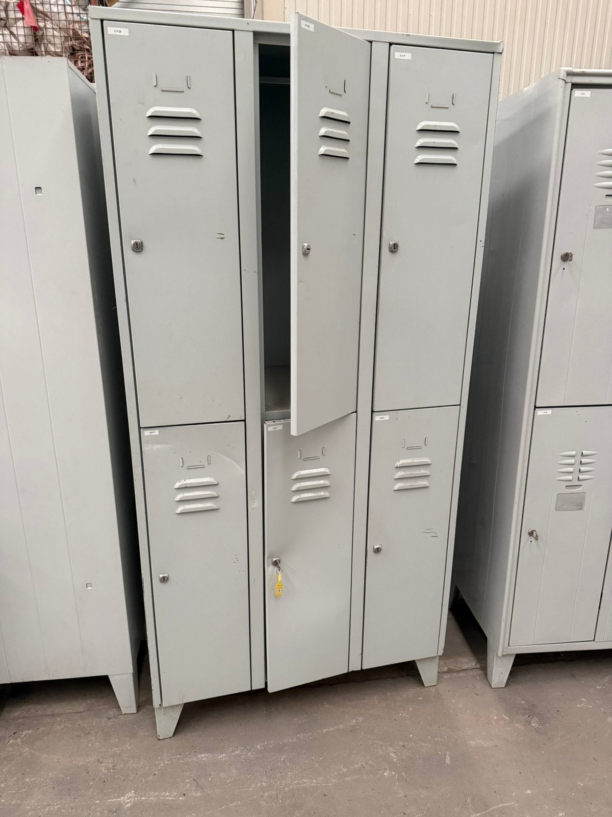 6 lockers, Huis en Inrichting, Kasten | Lockerkasten, Ophalen, Gebruikt
