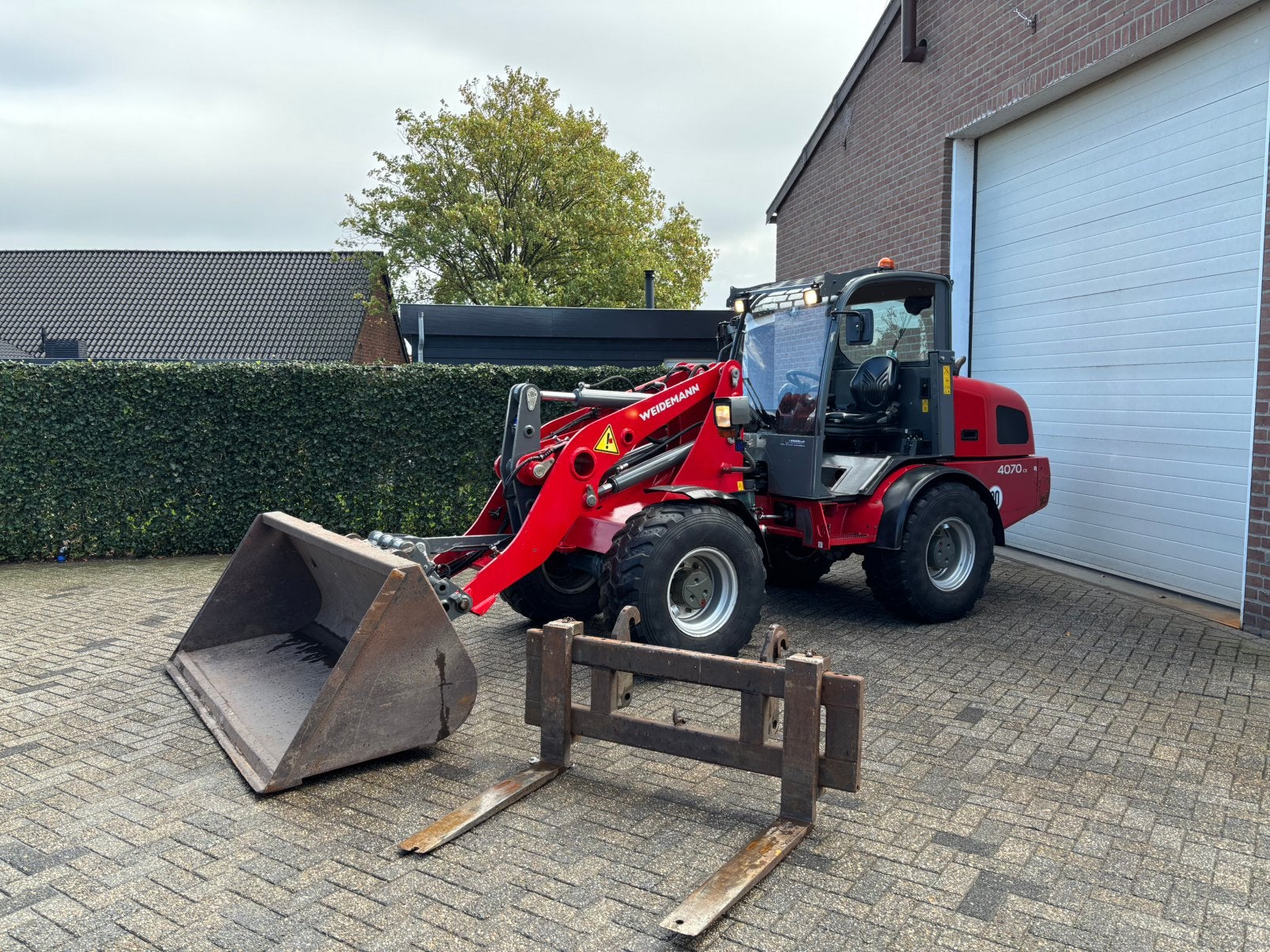 Weidemann 4070CX80 Wiellader shovel kniklader Compleet!, Zakelijke goederen, Ophalen