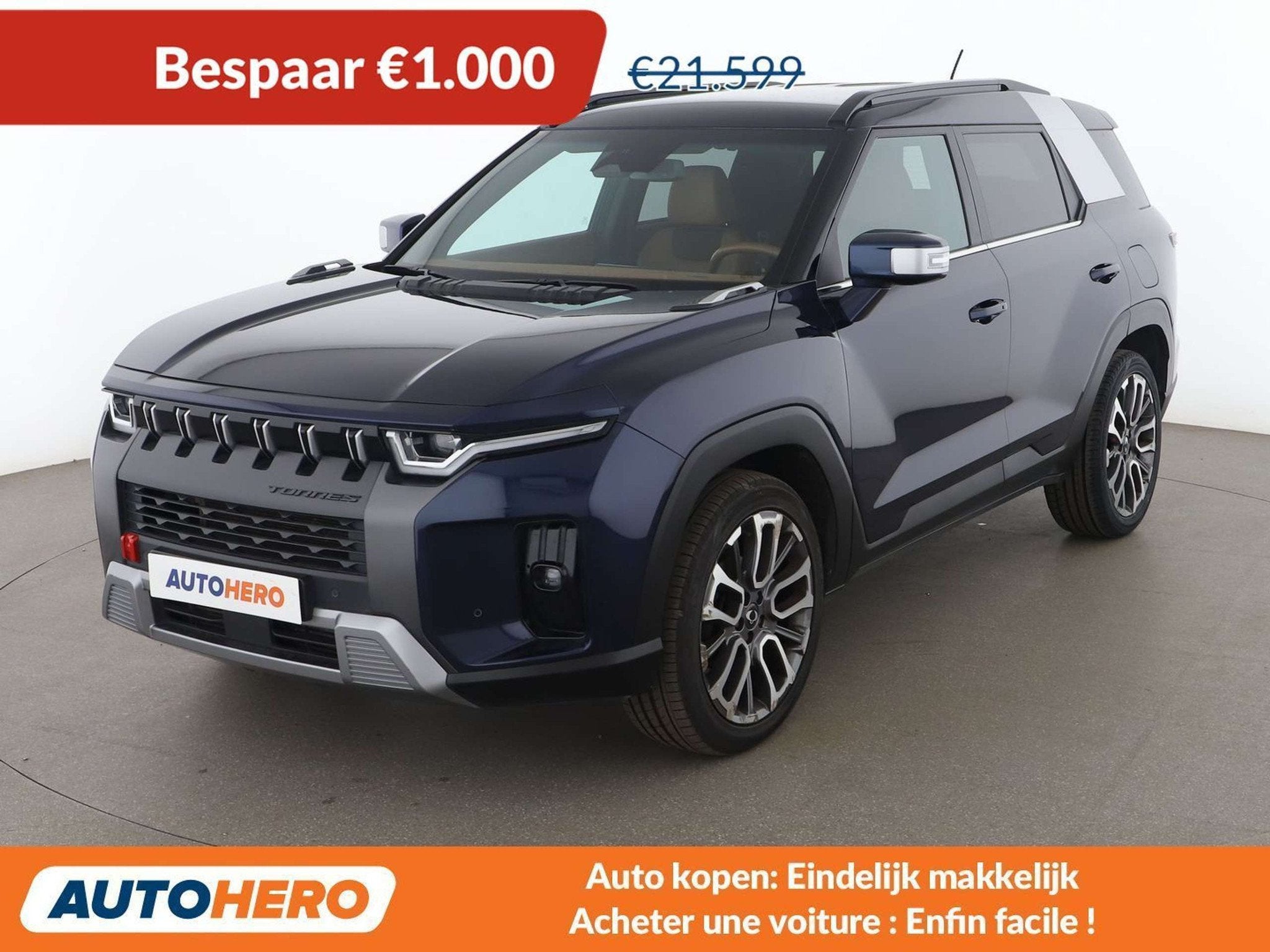 SsangYong Torres 1.5 T-GDI Dream (automatique), Autos, Cuir, Euro 6, Volant multifonction, Autres carburants