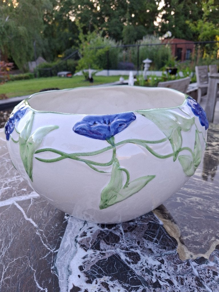 Bloempot in keramiek, Tuin en Terras, Bloempotten, Gebruikt, Rond, Binnen, Minder dan 40 cm
